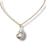 Baroque Pearl Drop Necklace