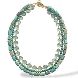 Triple Turquoise and Flourite Necklace