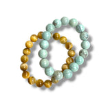 Stretch Bracelets, Turquoise and Tiger Eye