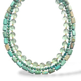Triple Turquoise and Flourite Necklace