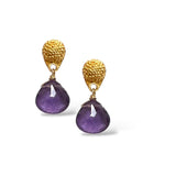 Amethyst Teardrop Earring