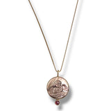 Carved Pearl Guardian Angel Necklace, 2 options