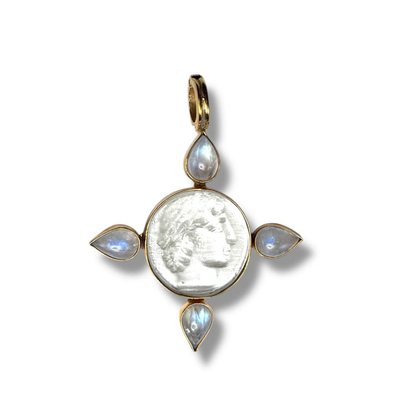 Apollo Moonstone Teardrop Necklace