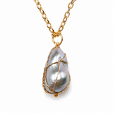 Baroque Pearl Drop Necklace