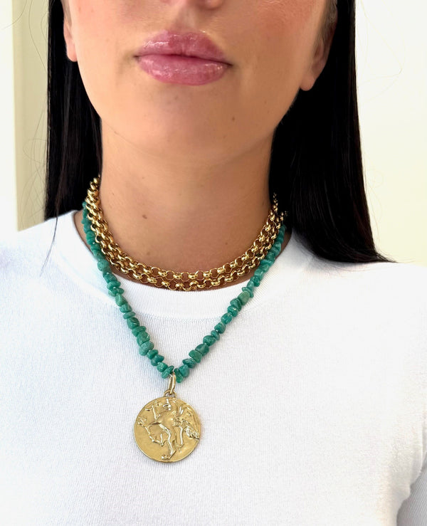 Amazonite Griffin Necklace