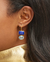 Lapis + Blue Topaz Middie Earring