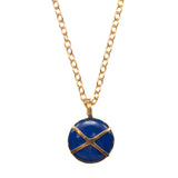 Criss Cross Lapis Necklace, 2 options