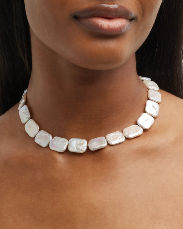 Square Freshwater Pearl Necklace