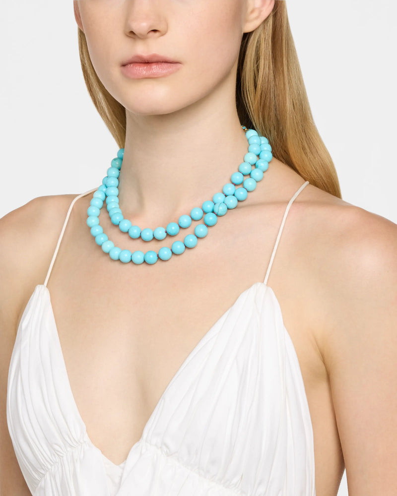 Howlite Knotted Necklace