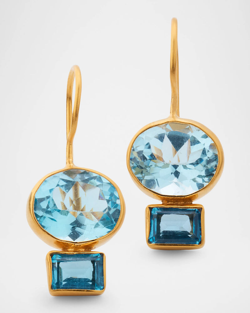 London and Sky Blue Topaz Midi Earring