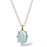 Noble Woman and Her Dog Intaglio Enhancer