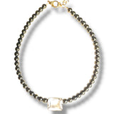Pyrite Centerpiece Choker Necklace