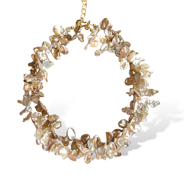 Petal Pearl Double Necklace