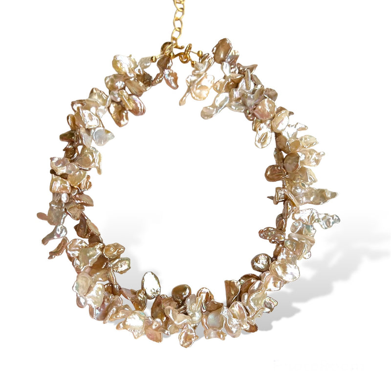 Petal Pearl Double Necklace