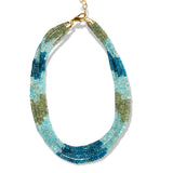 Faceted Apatite Multistrand Necklace