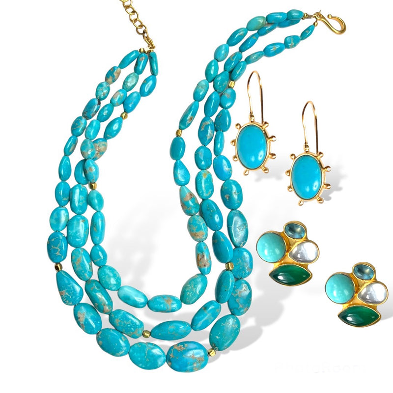 Sleeping Beauty Multi Turquoise Necklace
