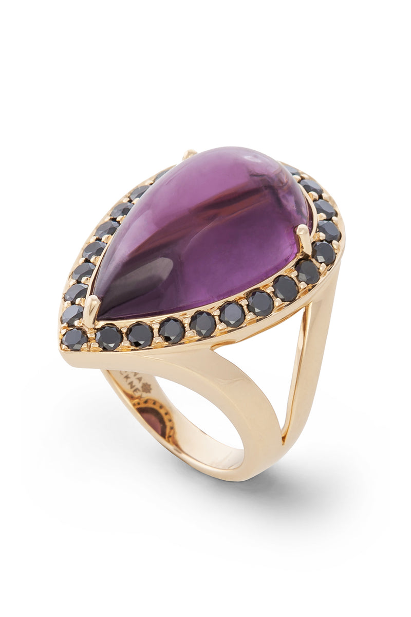 DMD Fine Tourmaline and Black Diamond Ring – Dina Mackney Designs