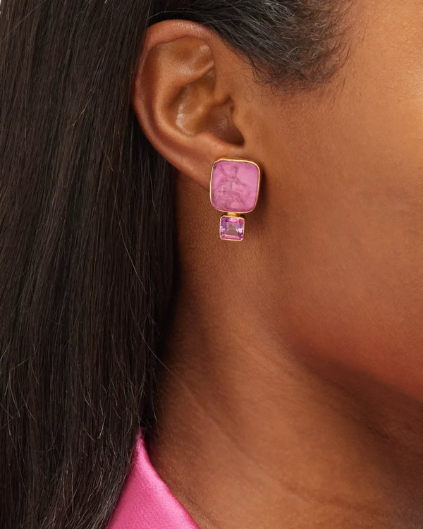 Double Pink Bacchus Earring