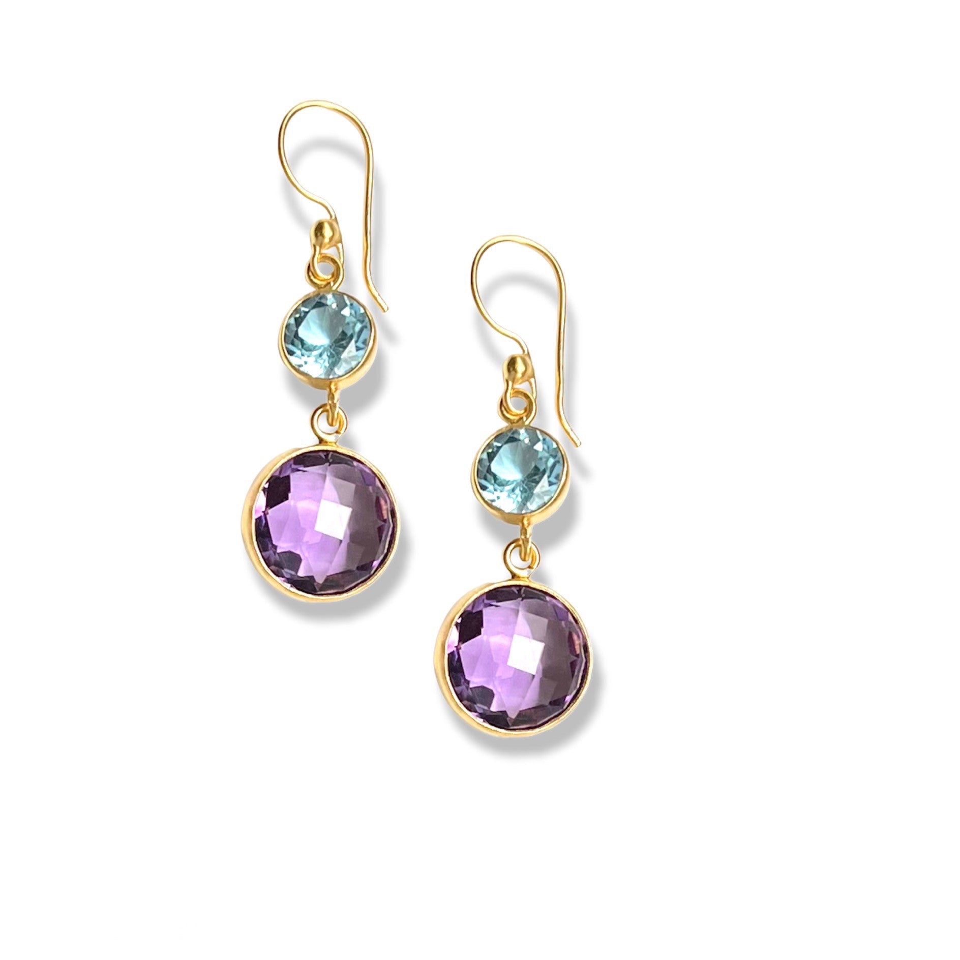 Double Drop Fine Gemstone Earring 5 Options Dina Mackney Designs