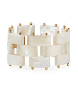 Dina Mackney Carved Mother of Pearl Bracelet