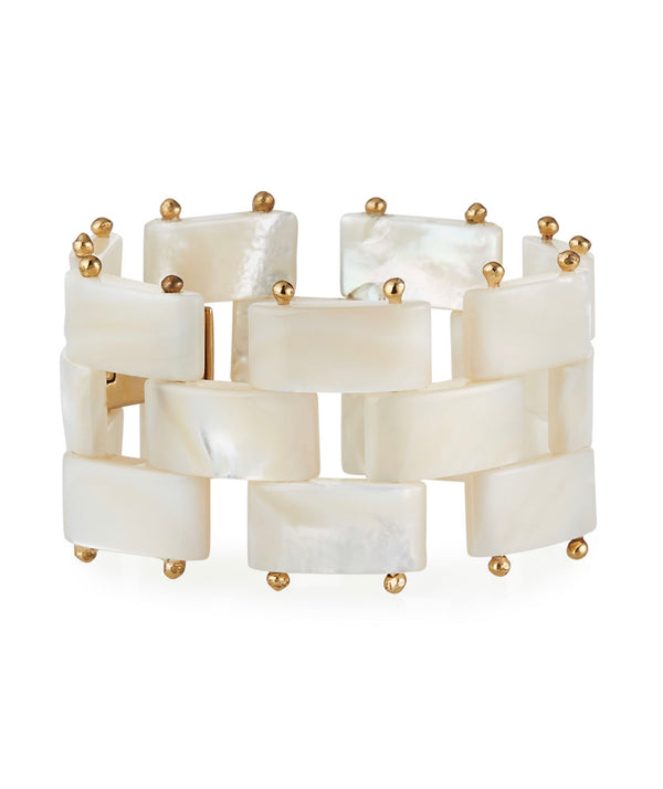 Dina Mackney Carved Mother of Pearl Bracelet