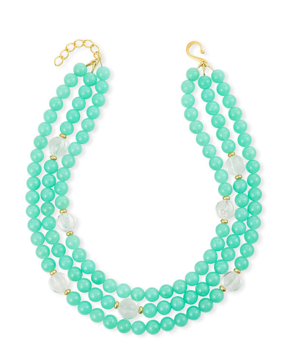 Dina Mackney Chrysoprase Jade Multi Necklace